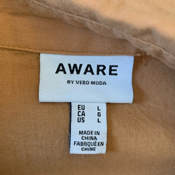 Aware by Vero Moda button down shirt blouse - Picture 7 of 7